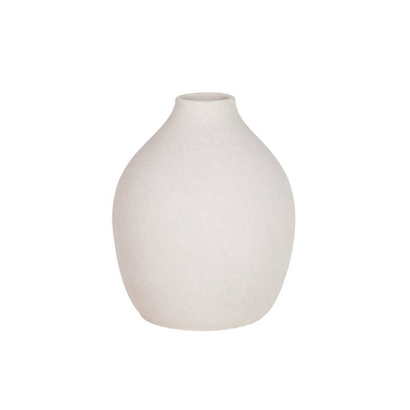 Ceramic / Porcelain Table Vase, 30cm H x 26cm W x 26cm D, Grey