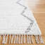 Tapis ivoire / gris en coton tissé à la main Anahy-1904830185