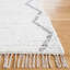 Tapis ivoire / gris en coton tissé à la main Anahy-1904830190