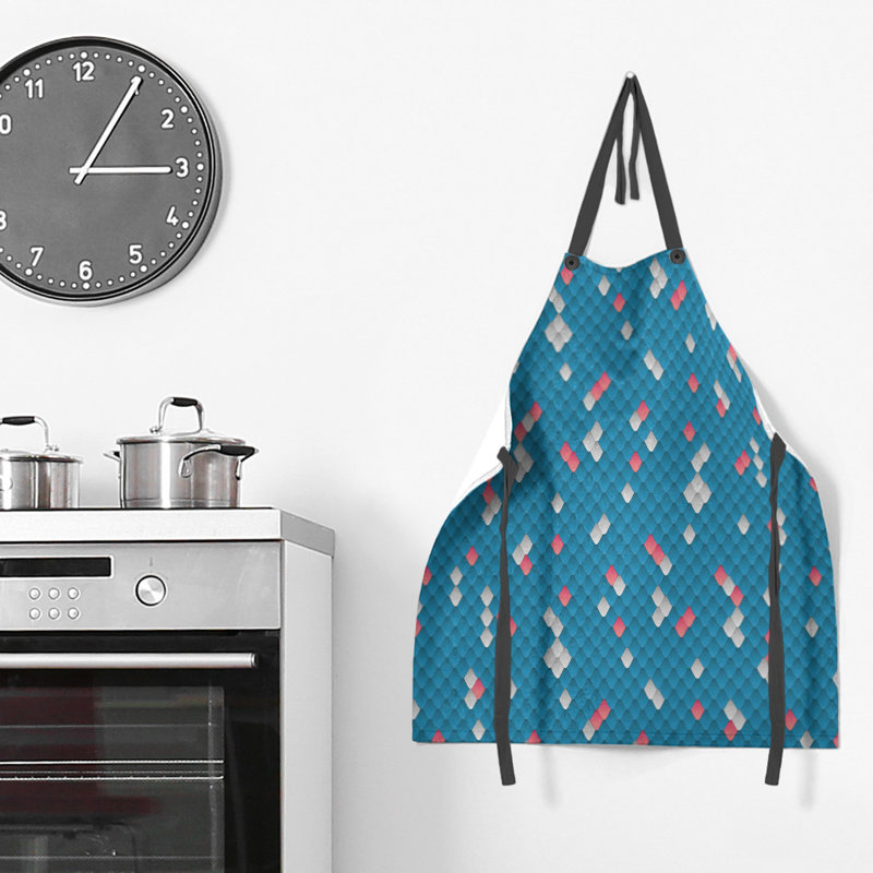 Katelyn Elizabeth Bib Apron, Blue/Pink