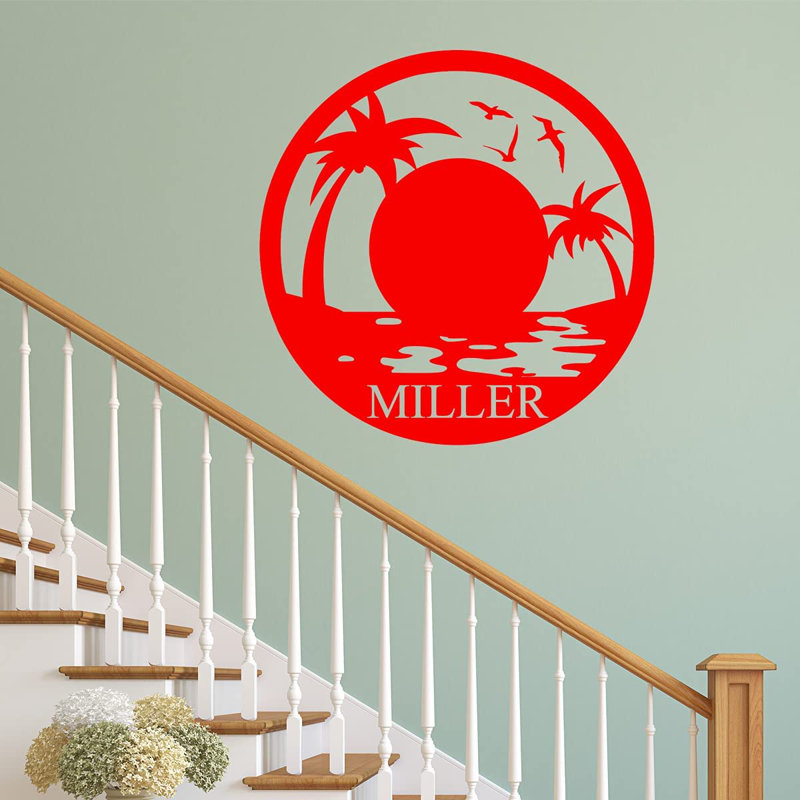 Text & Numbers Non-Wall Damaging Wall Decal, 23" H x 23" W, Red