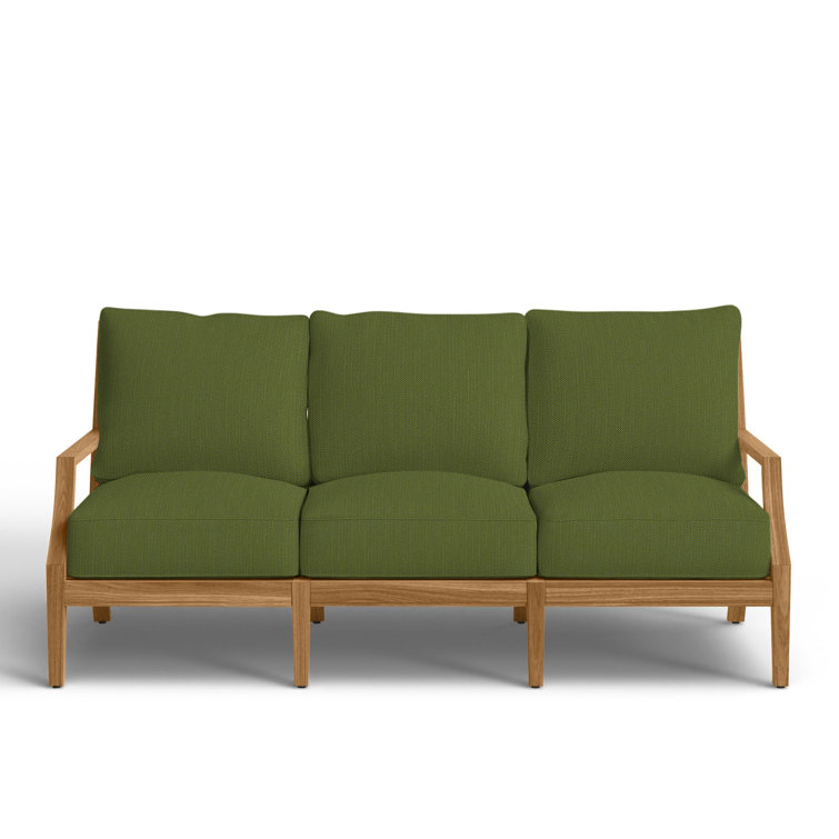 Haley Teak Outdoor Lattice Back Sofa