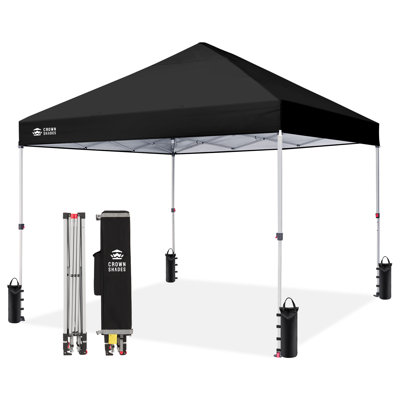 8 Ft. W x 8 Ft. D Instant Pop Up Canopy Tent with One Push Setup
