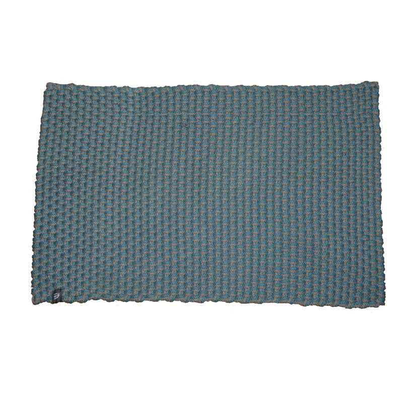 Vierra Bath Rug, 70cm W x 130cm D, Aqua