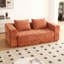 Canapé-lit avec coussin rectangulaire et coussins, fauteuil convertible, canapé de plancher et matelas de couchage, canapé-lit pliant en mousse à mémoire de forme pour chambre à coucher, orange