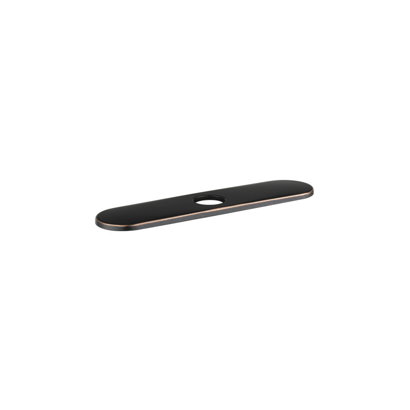 6" Escutcheon for Traditional Single-Hole Faucets, Rubbed Bronze