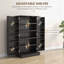 Armoire de rangement pour garde-manger de 41 po de hauteur avec 41 tablettes à 5 niveaux, 12 étagères à épices-2062719136