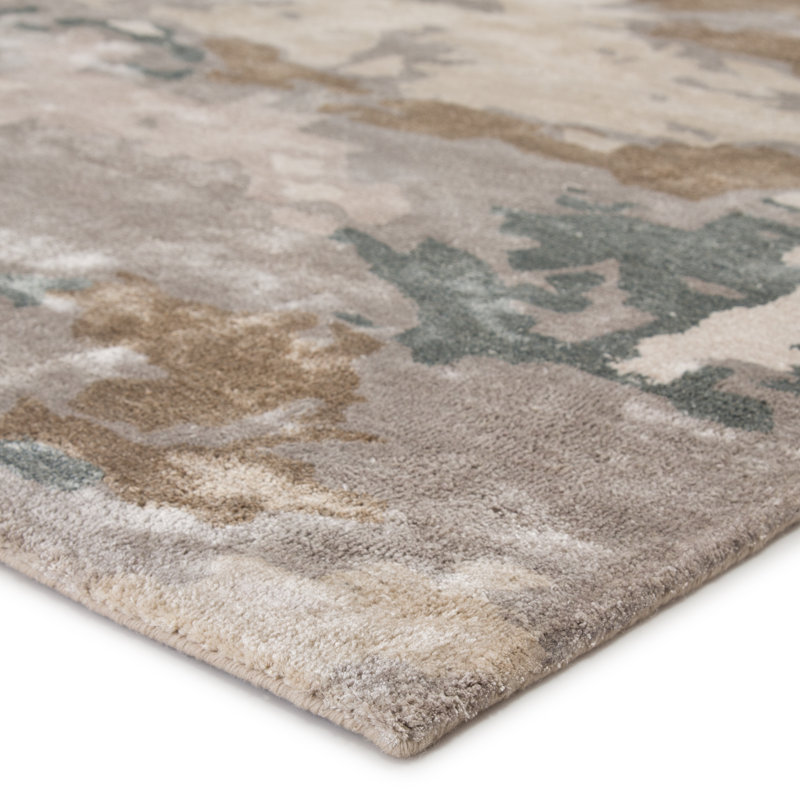  Tapis brun clair / ivoire touffeté Transcend Glacier (5 pi x 8 pi), Rectangle de 5 pi x 8 pi
