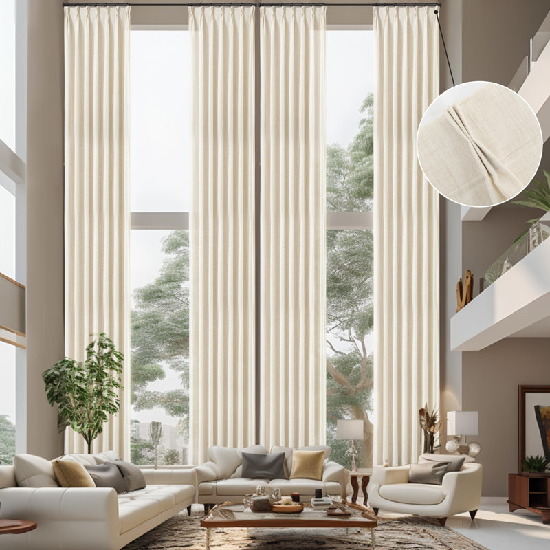 Panneau de rideau transparent Deshazo, L 52 po x L 228 po