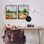 «Spring Field Abstract Landscape», ensemble de 2 toiles flottantes encadrées par Silvia Vassileva-1110720877-1110720878