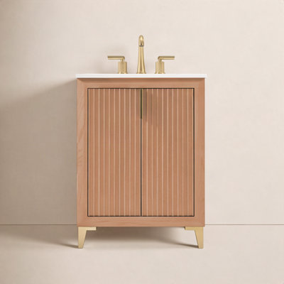 Turlington 24" Oak Single Bathroom Vanity
