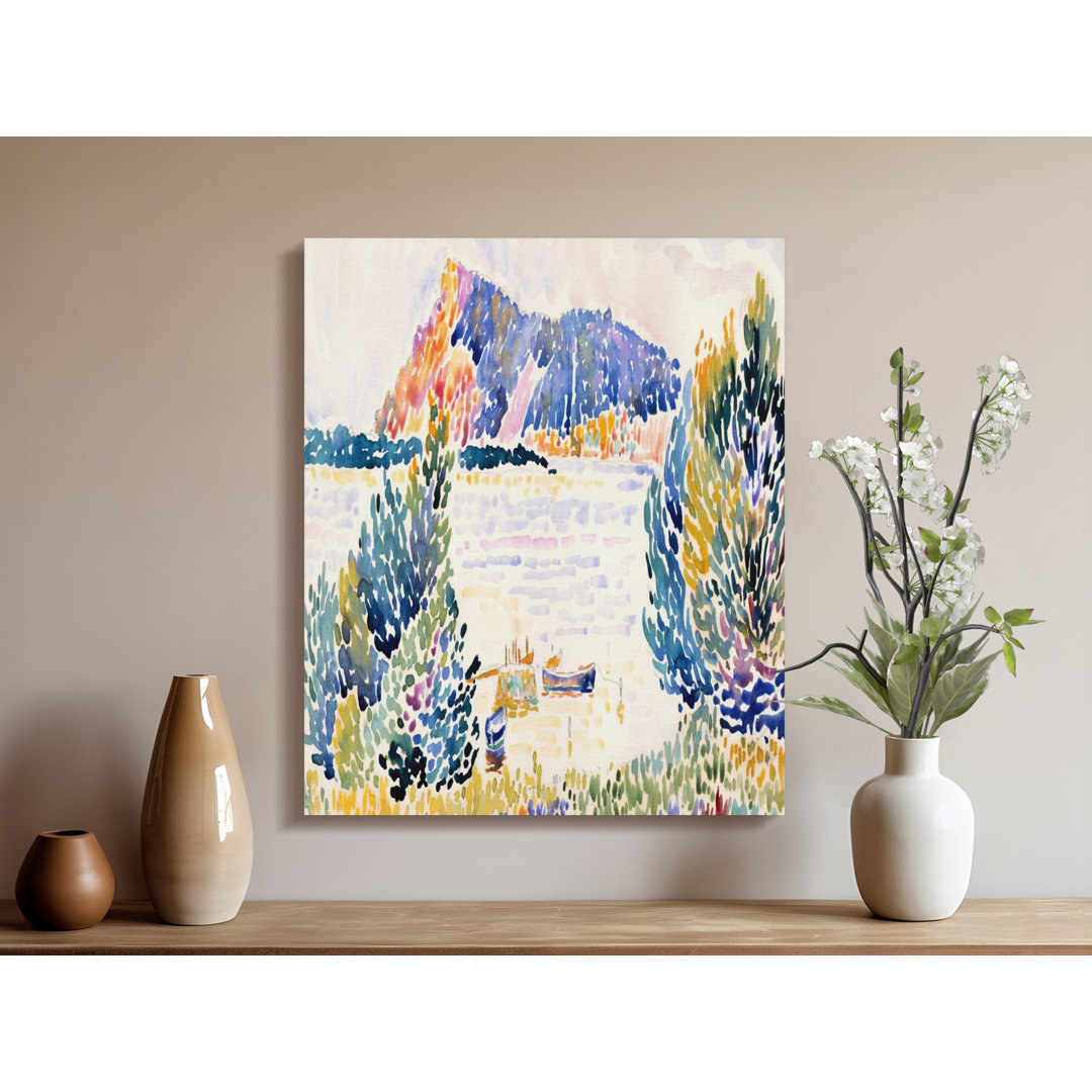 Vibrant Coastal Landscape Canvas Wall Art