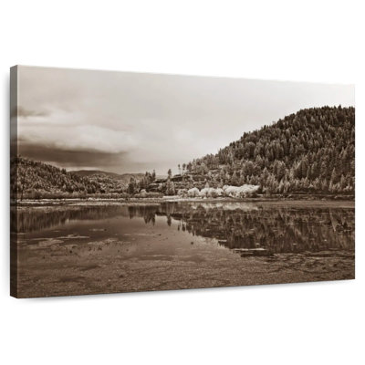 Sepia Coeur D'Alene Lake
