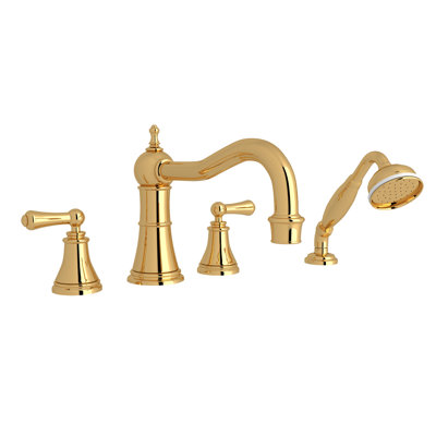 Georgian Era™ Double Handle Deck Mounted Roman Tub Faucet