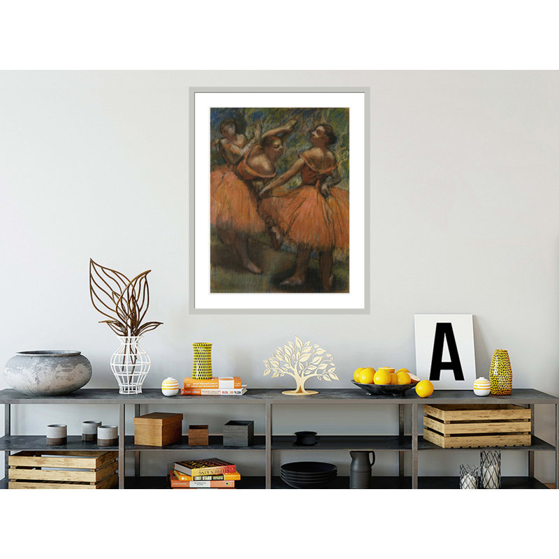 «Les Jupes Rouge» par Edgar Degas, impression giclée encadrée, 41.5" H x 32.99" W
