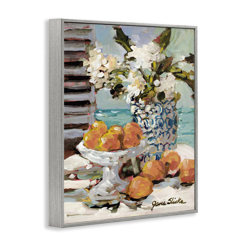 «Coastal Fruits Still Life» par Jane Slivka, Estampe numérique Farmhouse, H 14 po x l 11 po