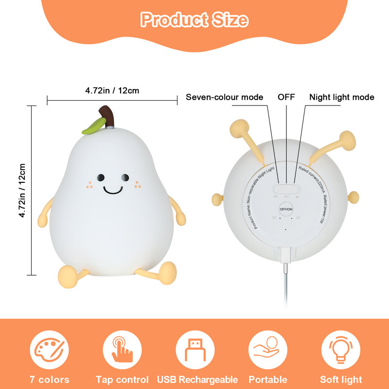 Dimmable Night Light USB Charged