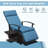 Adjustable Patio Recliner Chair Metal Outdoor Lounge Chair With Flip Table Push Back, Adjustable Angle, Removable Cushions, Support 350Lbs-1510045137