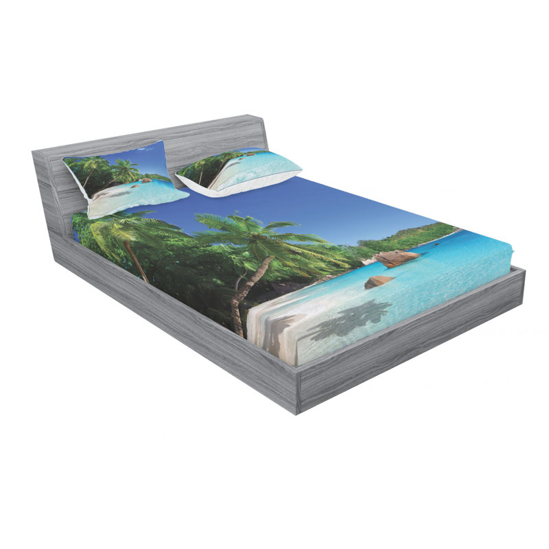 Microfiber Sheet Set, Queen Sheet Set with Fitted Sheet