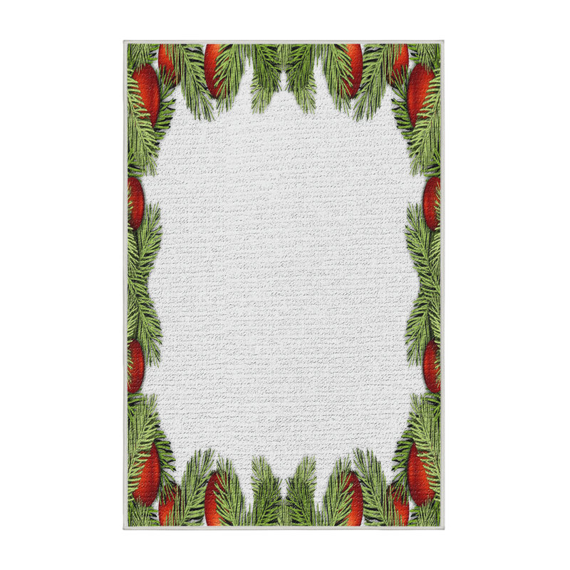 Floral Indoor Rug, Rectangle 2' x 5'