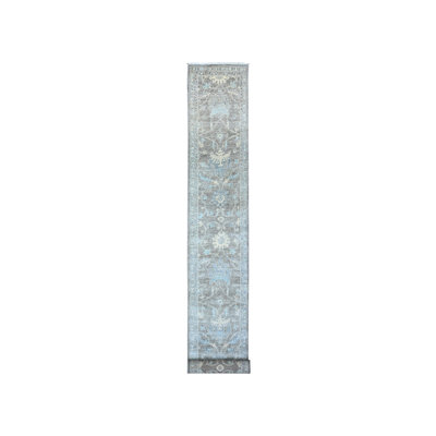 2'5"x20'1" Grey All Over Mahal Design Oversized Runner Oriental Rug 04C8C9D4E10E43DF8778152ABC0BB8E2