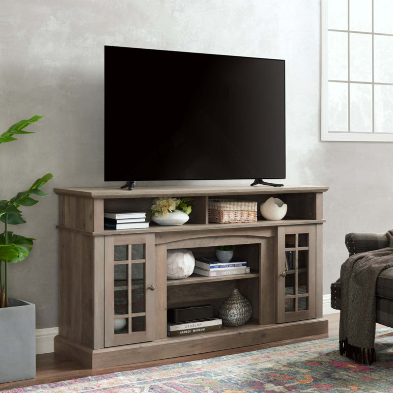 Meuble télé classique pour téléviseur de 65 po ou moins avec espace de rangement ouvert et fermé Classic Classic