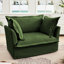 Élégante chaise avec 1 grand coussin de dossier, 2 coussins décoratifs et siège de style fauteuil profond, housses lavables-1678649673-1678649672