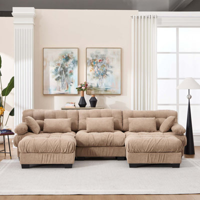Canapé modulaire en U avec assise profonde et confort
