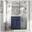 Meuble-lavabo 24 po avec lavabo, 2 portes et tiroir coulissant, armoire de rangement à fermeture en douceur avec rangement