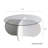 Modern White Coffee Table, 29.5 x 13.8 x 29.5 inches | 100% Tempered Glass Top & 100% Melamine Coated Particle Board Frame, Thickness: 0.7 inches | Stylish & Durable Design, Perfect for Living Room & Contemporary Spaces-1465544128