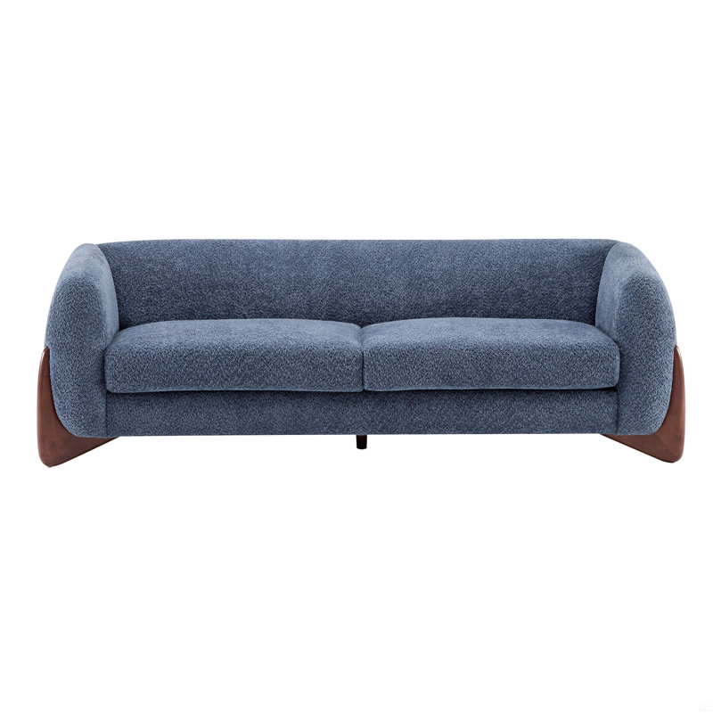 82Inches Boucle Sofa, Navy
