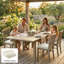 Outsunny Outdoor Chair Seat Cushions Set of 2, 7cm Foam, 40x40cm-1516626800