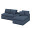 Canapé modulaire Cloud, canapé en chenille double couche avec assise profonde et poches latérales-320709829
