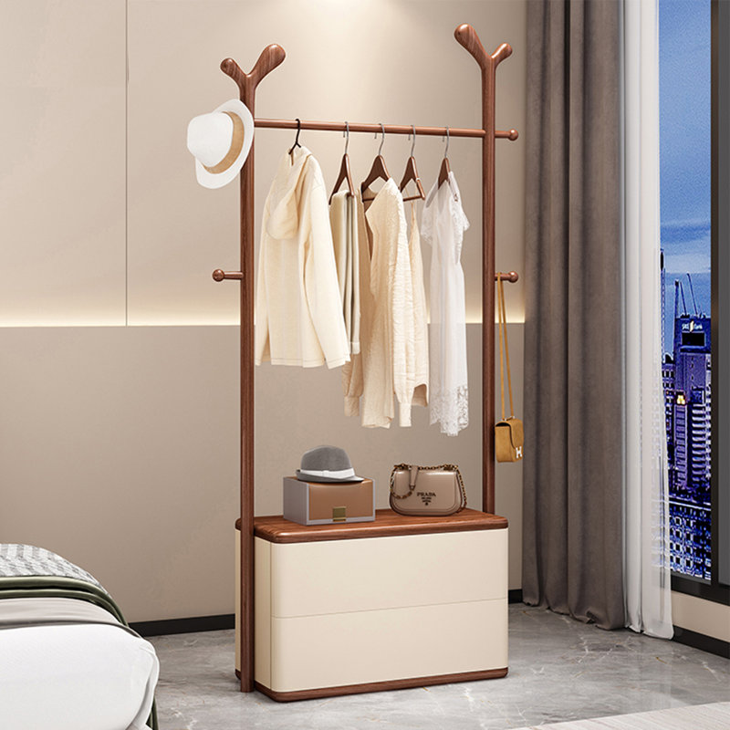 23.62"Minimalism Shofar Style Solid Wood Clothes Rack