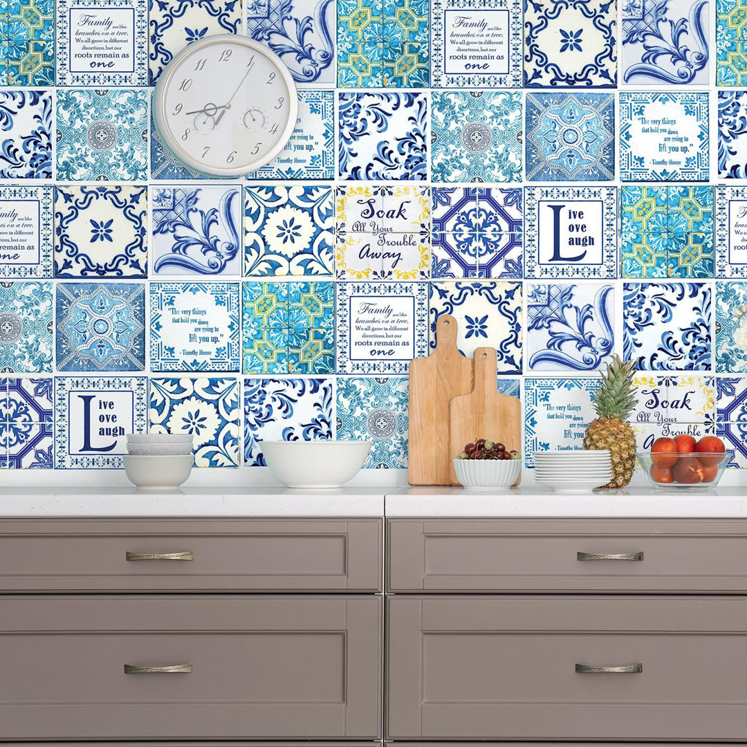 15cm x 15cm PVC Peel & Stick Mosaic Tile