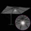 Roma Parasol with LED Strip Lights Aluminium and Polyester Garden Shade-515771274-515771276