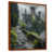 Toile avec cadre flottant brun