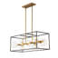 Lustre 12 lumières en verre transparent Kelline