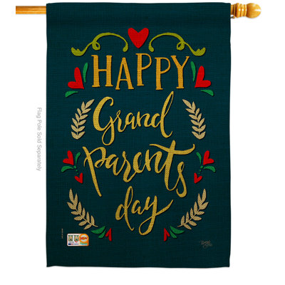 Grand-mère en polyester à 2 faces 40 x 28 po drapeau pour la maison