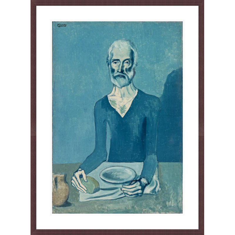 «The Ascetic (L 'Ascète)» par Pablo Picasso, impression giclée sur cadre, H 41,5 po x l 30,64 po