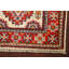 Tapis ivoire en laine noué à la main de conception unique 2 pi x 2 pi 11 po