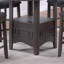 Contemporary Dining Room Counter Height 5Pc Dining Set Round Table W Leaf And 4X Side Chairs
