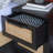 2-Drawer Solid Wood Nightstand with Cane Fronts -1563262683
