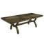 Ensemble de salle à manger traditionnel avec table extensible et chaises à échelle-2071170525