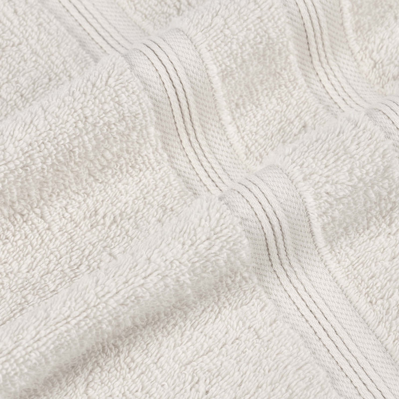 Ensemble de serviettes 12 pièces Smart Dry Zero Twist, Ivoire ivoire