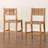 Brieana bali & pari Prita Bohemian Paper Loom and Mahogany Wood 2-Piece Stool Set-1736060312-1727003087