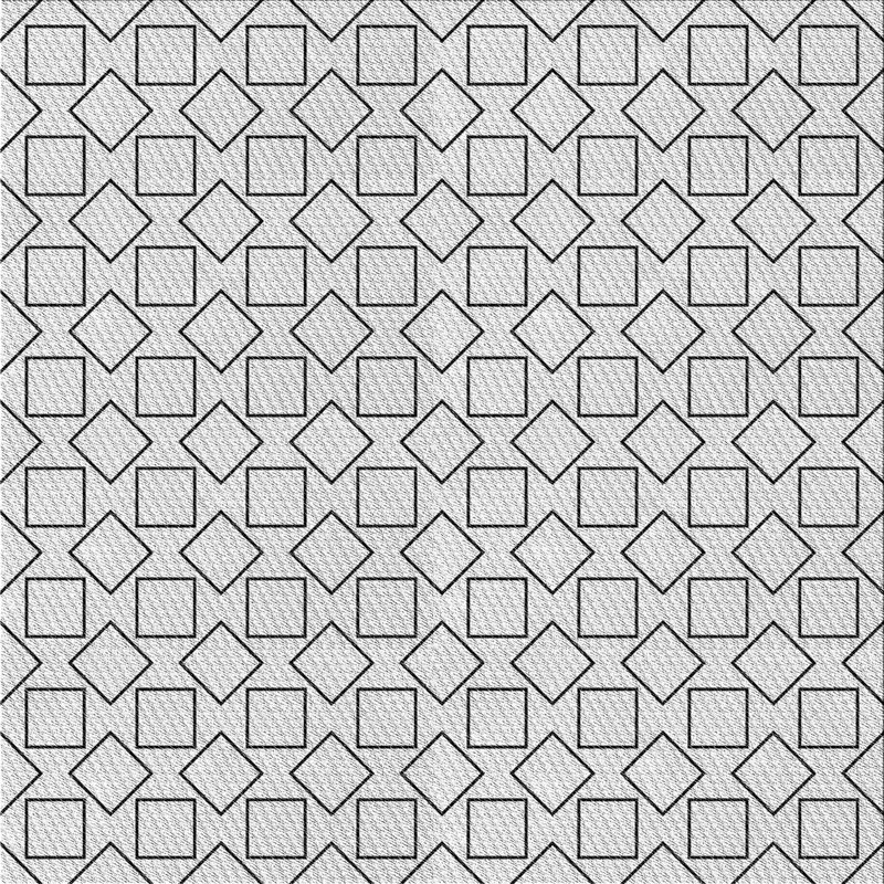 Geometric Indoor Rug, Square 7'