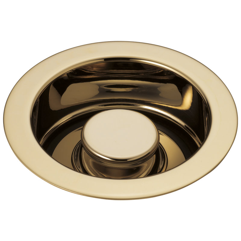 Rook® Disposal Stopper and Flange, Polished Gold