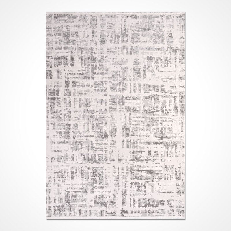 Tapis beige moderne lavable à la machine, Tapis de couloir 2 pi 8 po x 9 pi 11 po