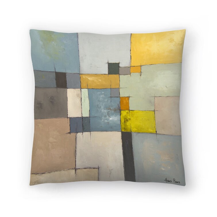 Hans Paus Abstract 10 Throw Pillow